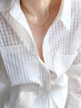 Oversized Checkered Mesh Shirt